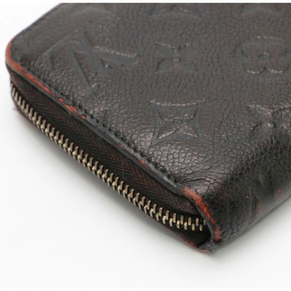 Louis Vuitton Empreinte Leather Black Zip Around Wallet — Monogram Embossed - Picture 10 of 11